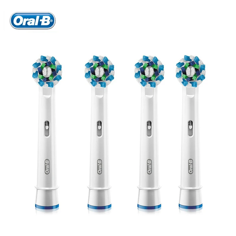 Oral B EB50-4 Cross Action Electric Toothbrush Heads Replacement Teeth Brush Heads for  D12 / DB4510 / D16 / D20 / D34