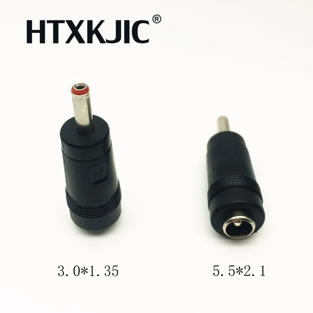 1 قطعة 5.5*2.1 ملليمتر أنثى جاك إلى 3.5*1.35 ملليمتر ذكر التوصيل الزاوية اليمنى/180 درجة تيار مستمر موصل الطاقة محول الكمبيوتر المحمول