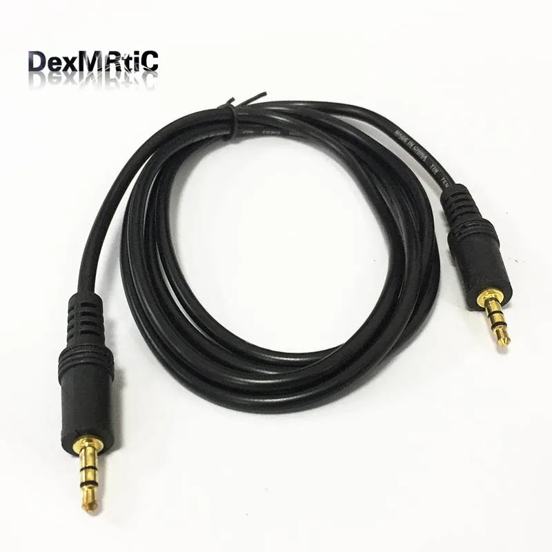 

Car AUX audio cable computer MP3 jumper wire 3.5mm male to male pigtail 143cm