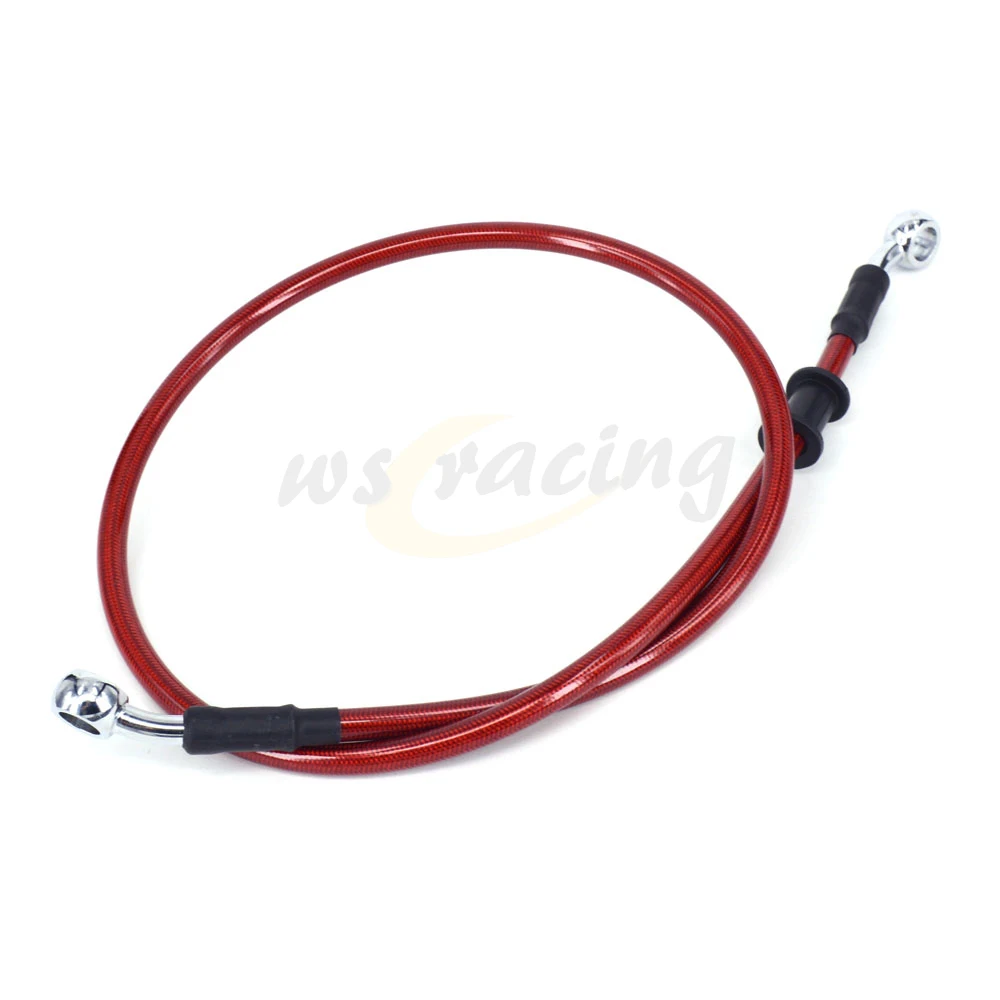 Red Motorcycle Oil Hose Line Pipe Tube 500- 1500 1600 1700 1800 1900 2000 For HONDA YAMAHA KTM SUZUKI KAWASAKI 28 Degree Banjo