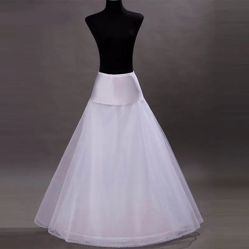 2018 Nova Chega 100% de Alta Qualidade Uma Linha de Tule de Casamento Nupcial Petticoat Crinolinas Underskirt para Vestido de Noiva Acessórios