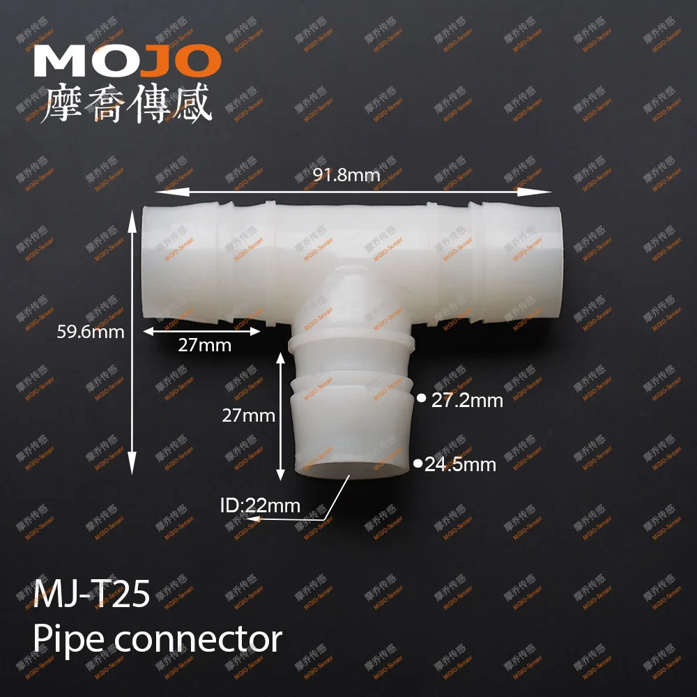 2020 MJ-T25 25mm(1000pcs/lots)Pipe connector TEE type three way Equal diameter length connector