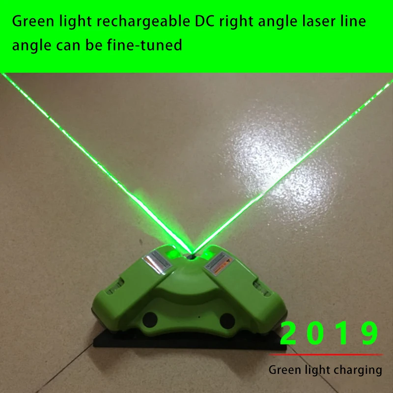 Green laser rechargeable 90 degree laser ruler Right angle ground line Green level / level