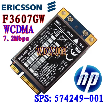 Unlocked Ericsson F3607gw/ For Hp Hs2330 3g Wwan Hsdpa Module 7.2mbps Sps #:574249-001 Wcdma Edge 3g/2g Network Card Wireless