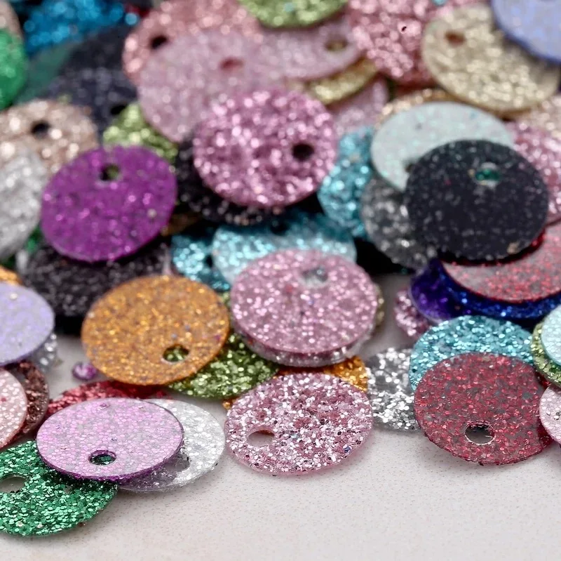 10g/lot Sequins 10mm Flash Powder PVC Glitter Sequin Paillettes Sewing Craft DIY Accessories for Garment Lentejuelas Para Coser