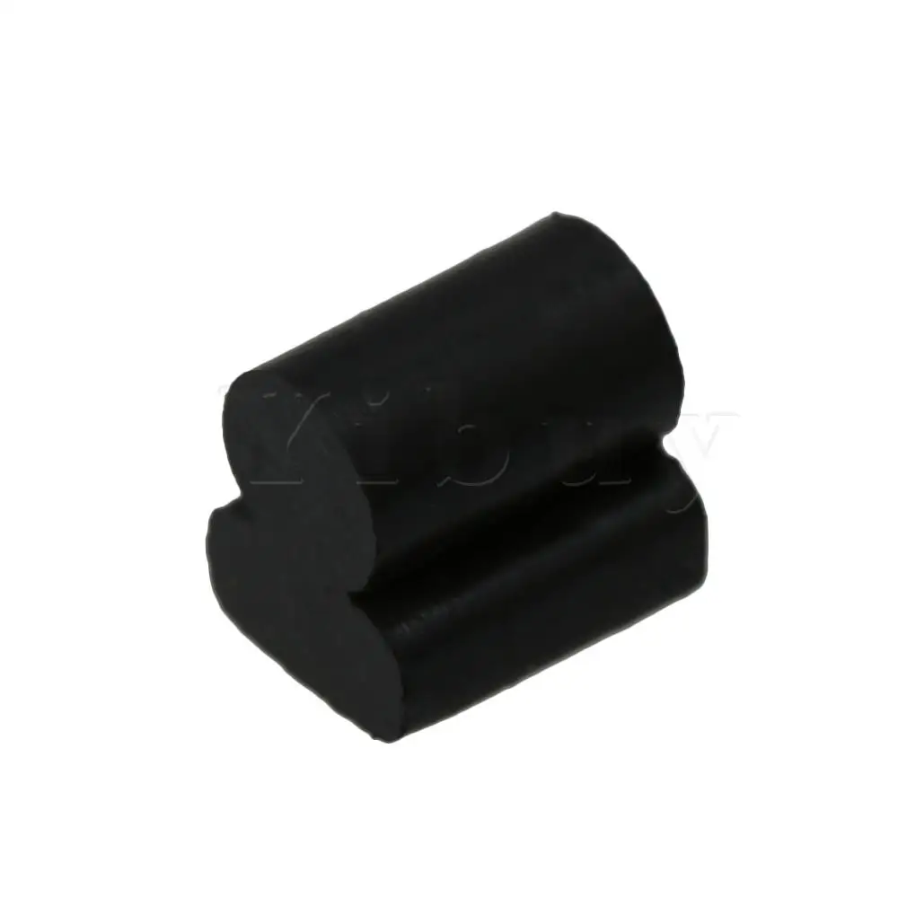 Yibuy   Large Euphonic / Tuba / Horn Piston Rubber Pad Silicone Pad Rotary Valve Rubber Anti-noise Black Pack of 10