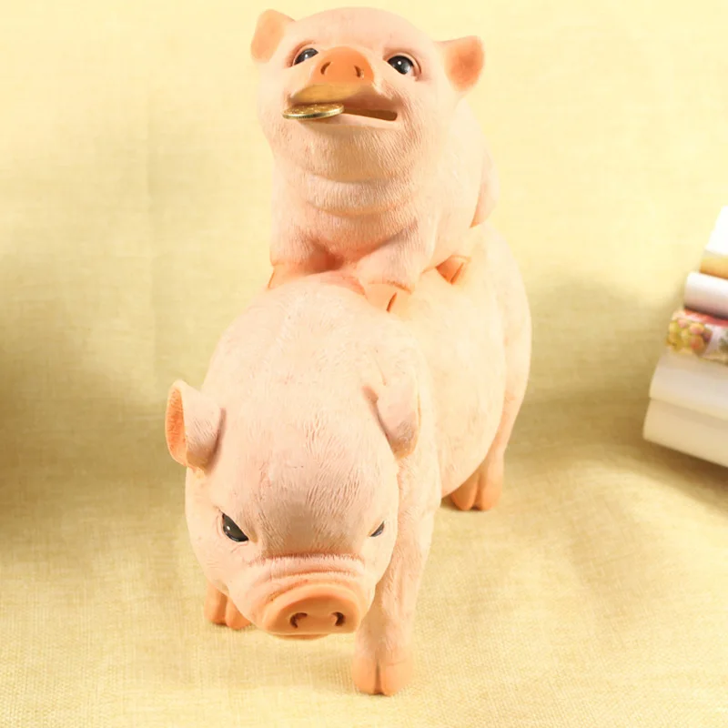 New Arrival Portable Cartoon Piggy Bank Money Box Cash Coin Cute Pig Saving Box Toys Gifts For Kids Birthday Gifts