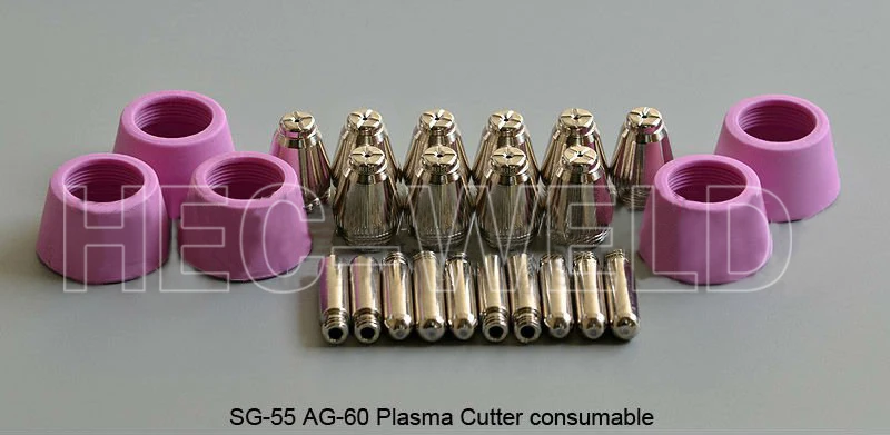 

SG-55 AG-60 Air Plasma Cutter Cutting Torch Consumable KIT Plasma Nozzles TIPS 1.2mm 60Amp 25PK