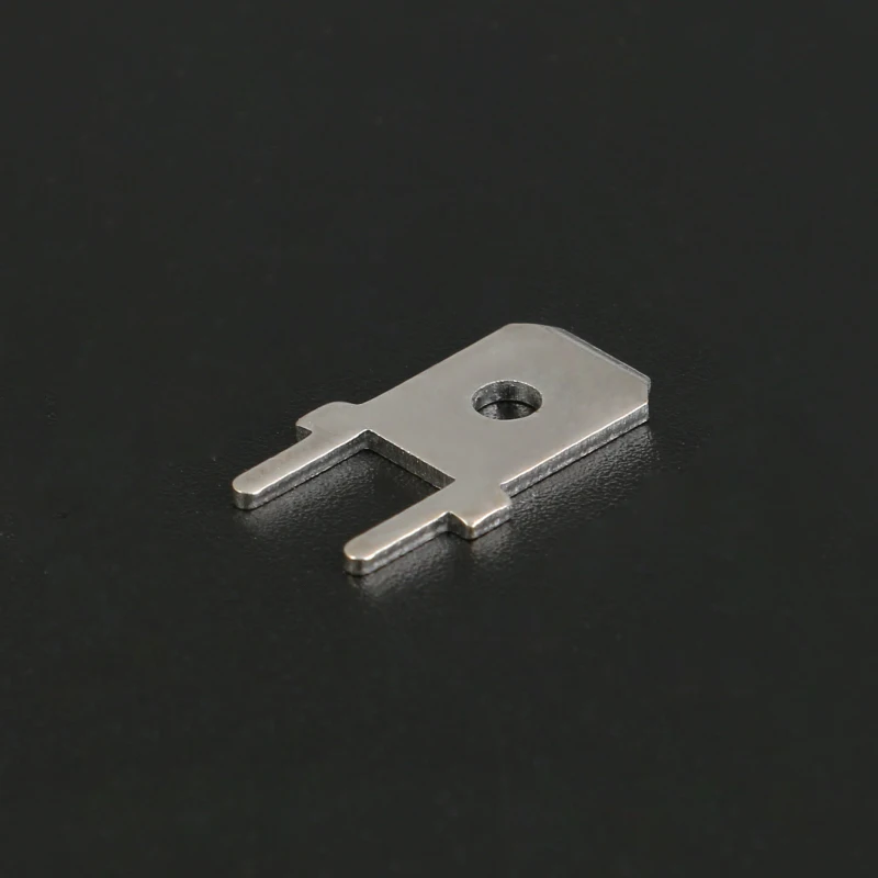 50pcs 2.8/4.8/6.3MM Inserts Plug male Terminal PCB Solder lug thickness 0.8 two legs ,PCB welding sheet