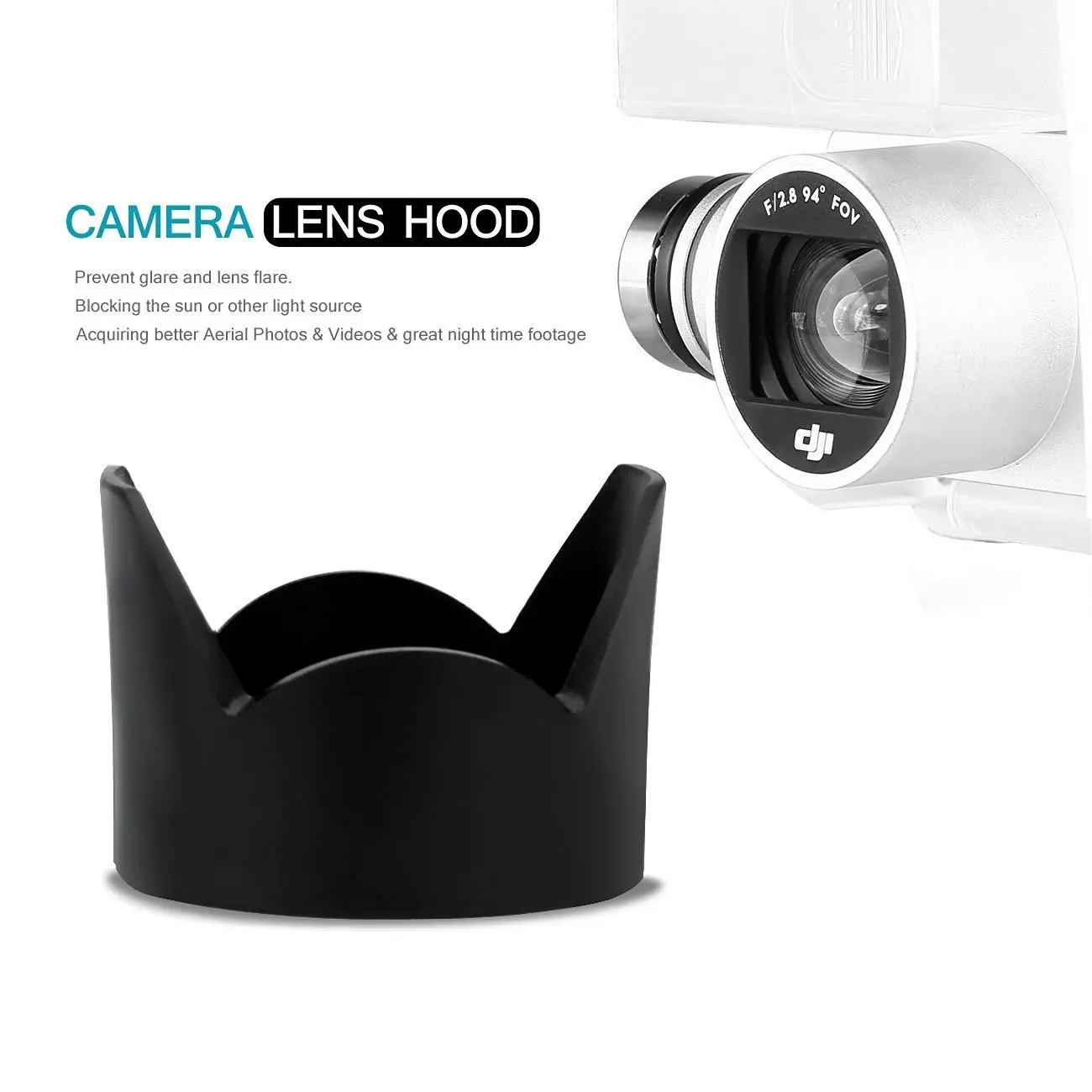 Lens Hood For DJI Phantom 3 4 Drone Cap Lens Cover Camera Cover Anti Glare Sun Shade Light Protection Shield Gimbal Accessories image 5