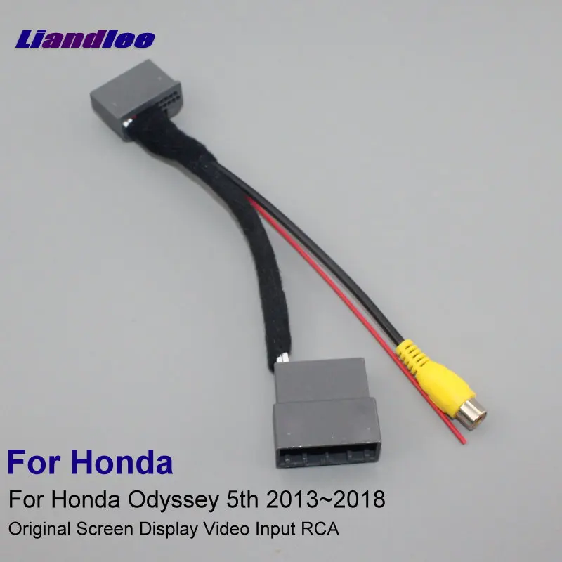 

Liandlee For Honda Odyssey 5th 2013-2018 24 Pins RCA Adapter Connector Wire Cable Rear View Camera Original Video Input Switch