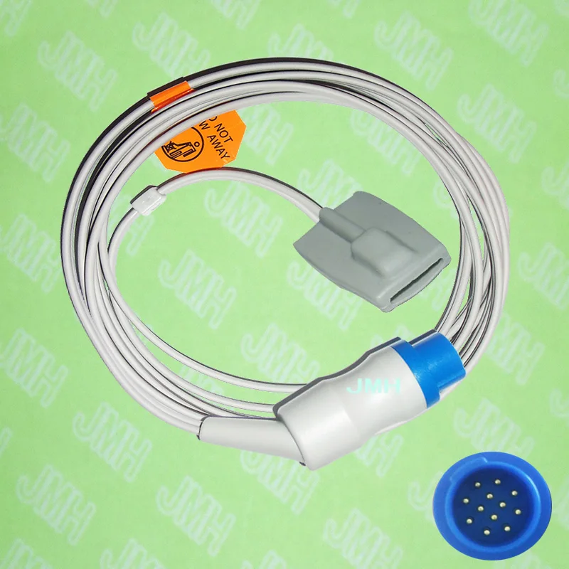 

Compatible with Biolight M7000, M9000,M9500 Pulse Oximeter monitor , Pediatric silicone soft tip spo2 sensor.12pin.