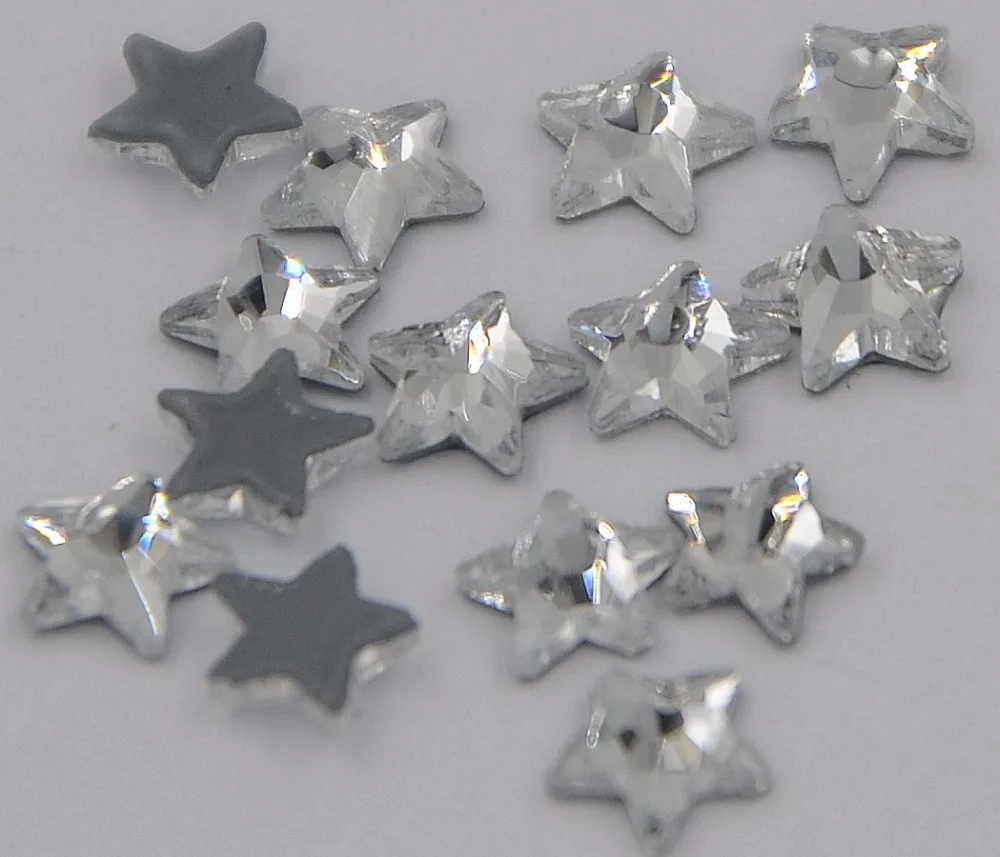 AAAA+ Best Quality 5mm Star shape Crystal Clear DMC Hot Fix Rhinestone More Shiny Super Bright Hotfix Iron On Stones.