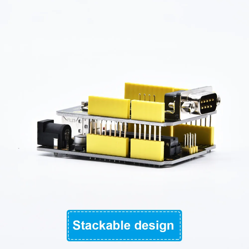 5pcs/lot Keyestudio CAN-BUS Shield For Arduino With SD Socket Controller MCP2551 Chip Provides DB9 Connector For Arduino UNO R3