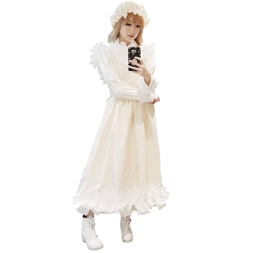 

2018 Hot Anime Hataraku Saibou Maid Costume Lolita Dress! Cells at Work Macrophages Cell Cosplay Dress Set Women Girl Halloween