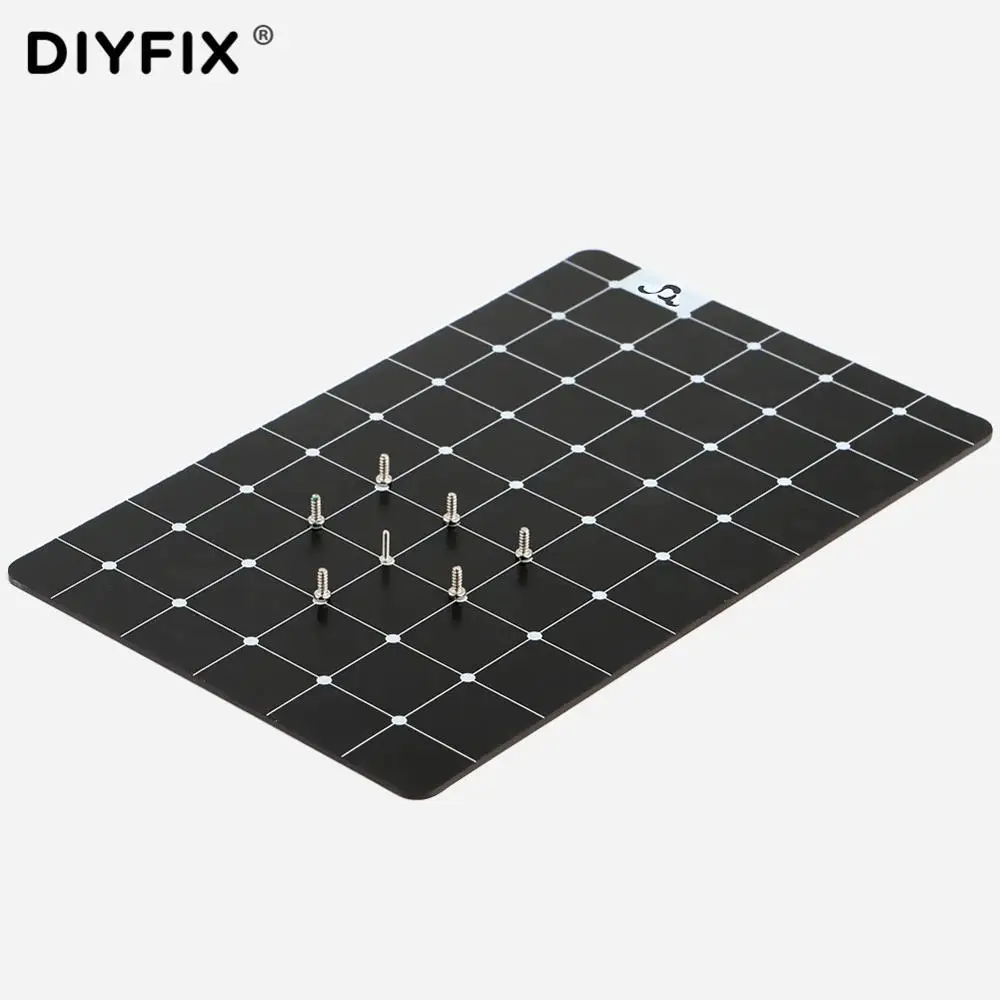 Diyfix esteira de armazenamento de parafuso magnético, mini almofada de trabalho macio, ferramentas manuais para reparo de celular