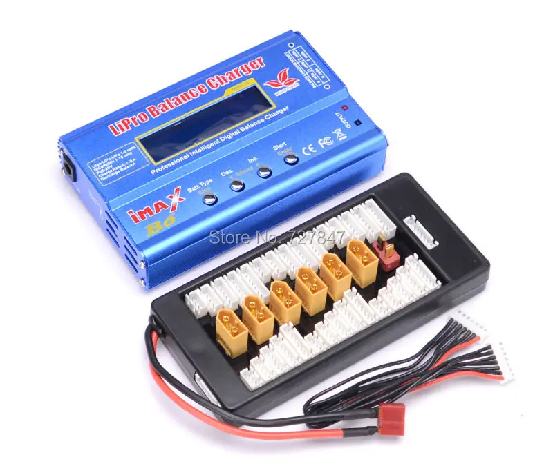 

New iMAX B6 LCD Screen Digital RC Lipo NiMh Battery Balance Charger +B6AC Lipo Charging XT60 / T Plug Adaptor Board 2-6S