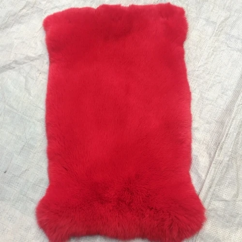 Wholesales Price Real Rabbit Fur 40x24cm DIY Scarves Hat Pompom Coat Blanket Cushion Sewing Material Fluffy Soft Genuine Fur R16