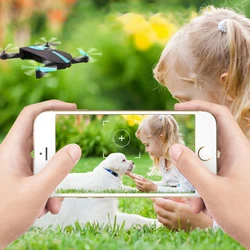 JR018 RC 720P Car Drones with hd Camera RC Helicopter Foldable Mini Drone FPV Quadcopter Aircraft Selfie Drone Foldable Drone