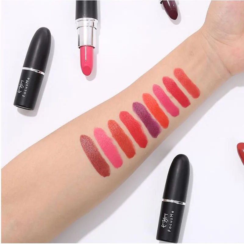 FM 9colors Nude Matte lipstick matt Velvet Lipstick Beauty Batom Cosmetic Long-lasting Makeup Maquiagem pomade maquillaje