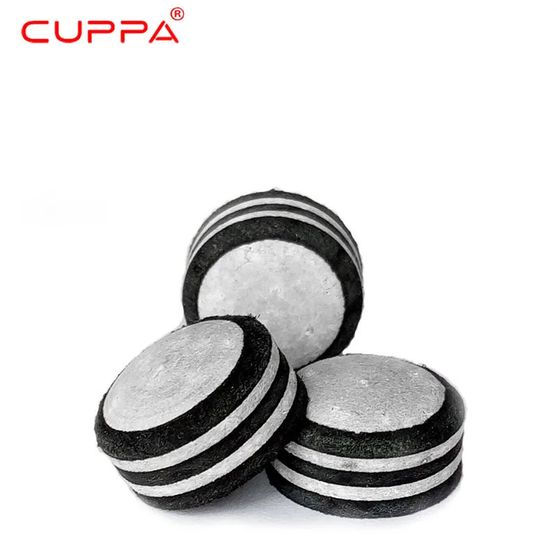 2019 One Piece Cuppa Pig Leather Pool Snooker Cue Tips 13mm 12mm 10mm Billiard Accessories