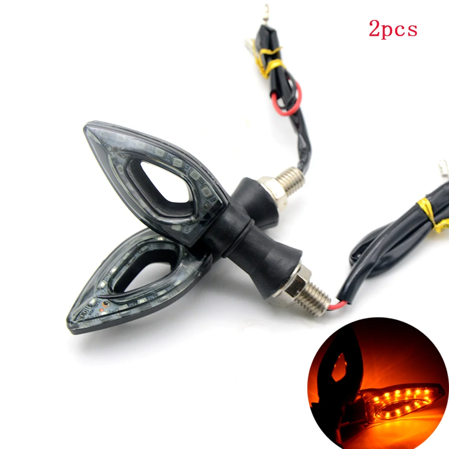 1 pair of Universal LED Motorcycle Turn Signal Indicators Lights/lamp Easy to install for Kawasaki z750 z800 z1000 ZXR750 NINJA3