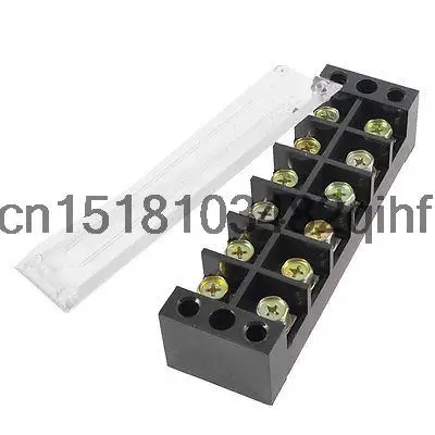 600V 60A 6 Position Double Row Screw Terminal Barrier Block