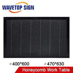 WaveTopSign Tổ Ong Bàn Làm Việc 400X600 470X630Mm Kích Thước Ban Nền Tảng Laser Phần Cho CO2 Laser Khắc máy Cắt