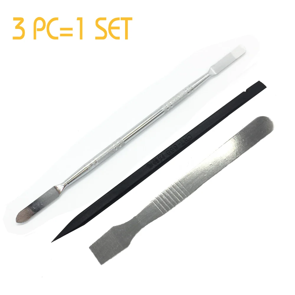 FREE SHIPPING 3 In 1 Metal Plastic Spudger Set Tools Repair Opening Pry Tool Kit For iPhone iPad For Samsung Cell Phone