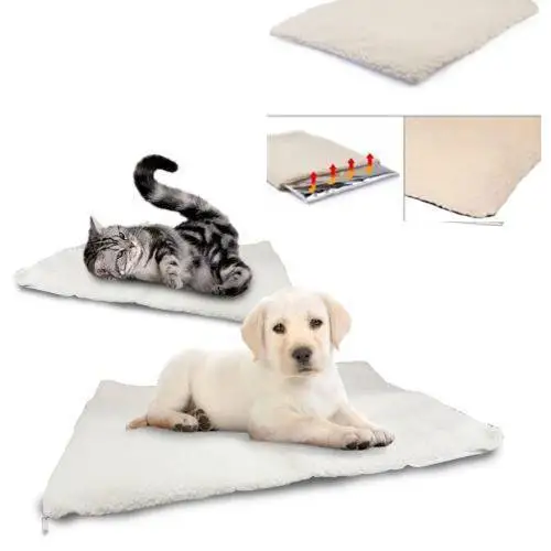 Puppy Dog Self Heating Pet Cat Bed Winter Warm Soft Cozy Rug Self Cat Dog Washable Thermal Blanket Mat Cushion Comfy Mattress