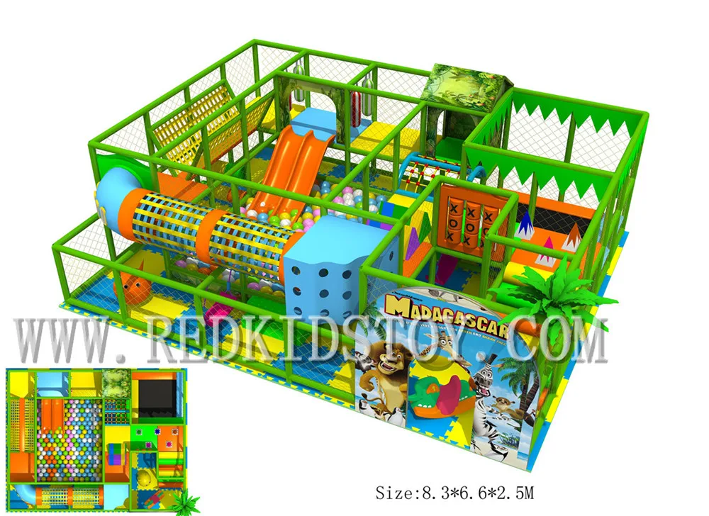 Shipped to Chile Wholesale Indoor Labyrinth for Children With Net Tunnel HZ-170406a