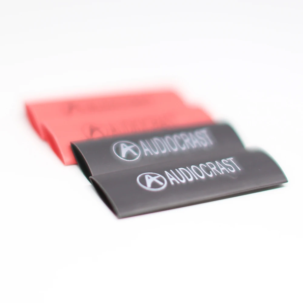 24 pcs audicrast 열 수축 튜브 절연 슬리브 튜브 스피커 상호 연결 오디오 케이블 diy