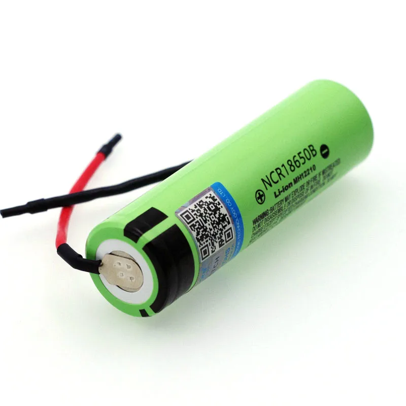 2 pezzi VariCore nuovo originale NCR18650B 3.7 v 3400mAh 18650 batteria ricaricabile agli ioni di litio saldatura gel di silice cavo fai da te