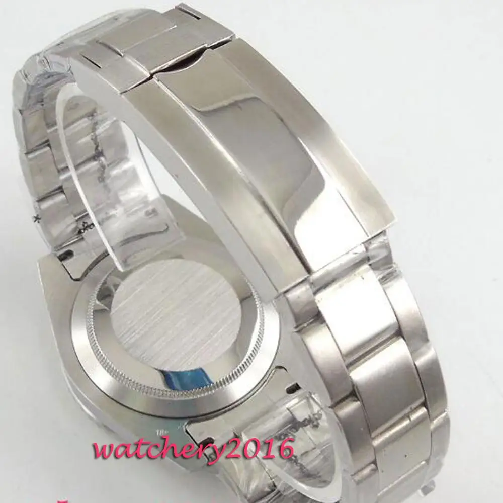 20MM 316L polished stainless steel solid bracelet fit 40MM Homage mens watch