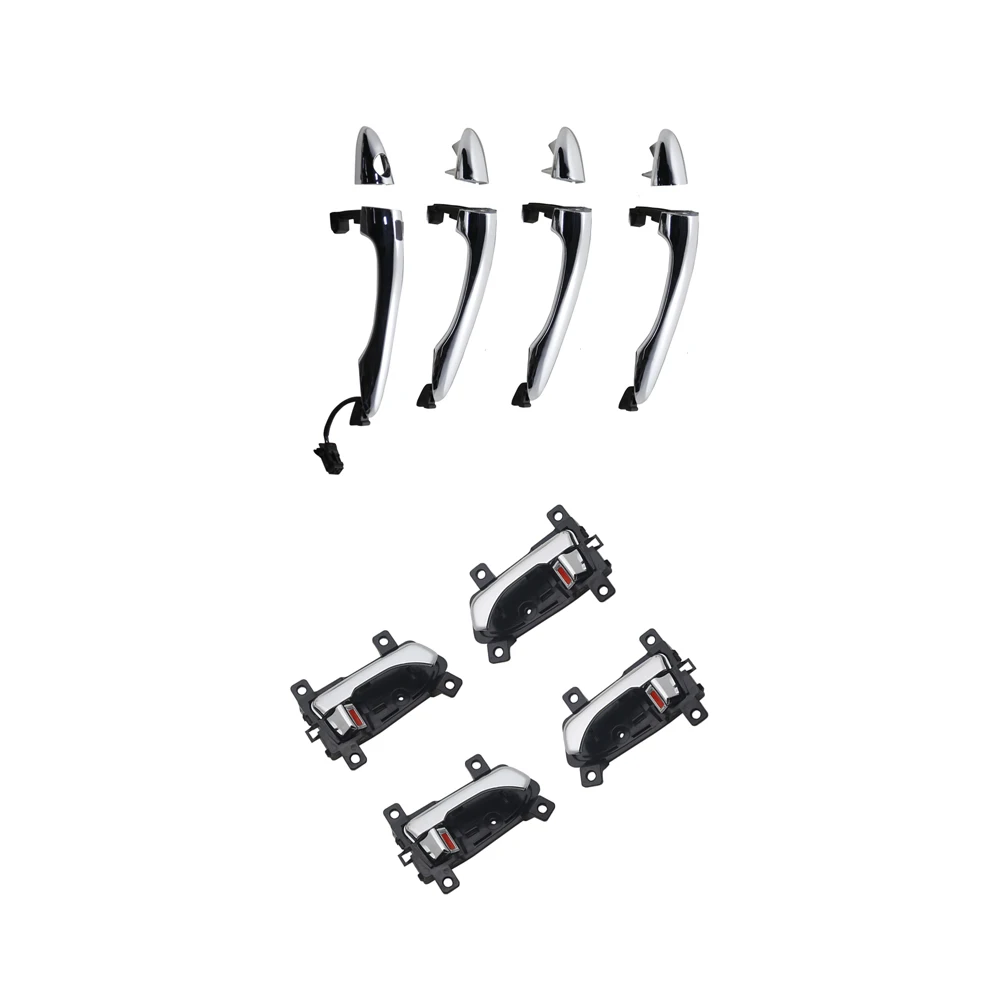 8PCS SET EXTERIOR WO SENSOR AND INSIDE DOOR HANDLE FOR KIA SPORTAGE 11-16 RH:82620-3W000 LH:82610-3W000