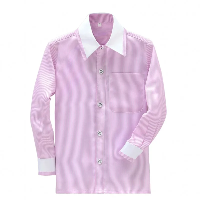 New Style Boy Cotton Shirts Custom Made  Children Wedding/Dinner/Evening Long Sleeve Kid Shirt CS27