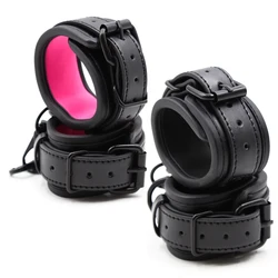 Menottes en cuir réglables pour couples, jouets sexy, pour femme, bondage, contrainte, bdsm, sex toys, boucle, lien, accessoires exotiques