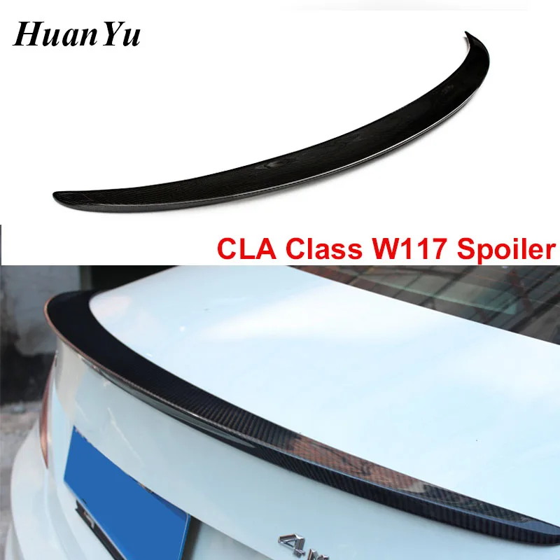 

W117 AMG style Carbon Fiber Rear Spoiler for Mercedes-benz CLA Class Back Rear Duck Wings Lips 2013+ CLA180 CLA200 CLA45