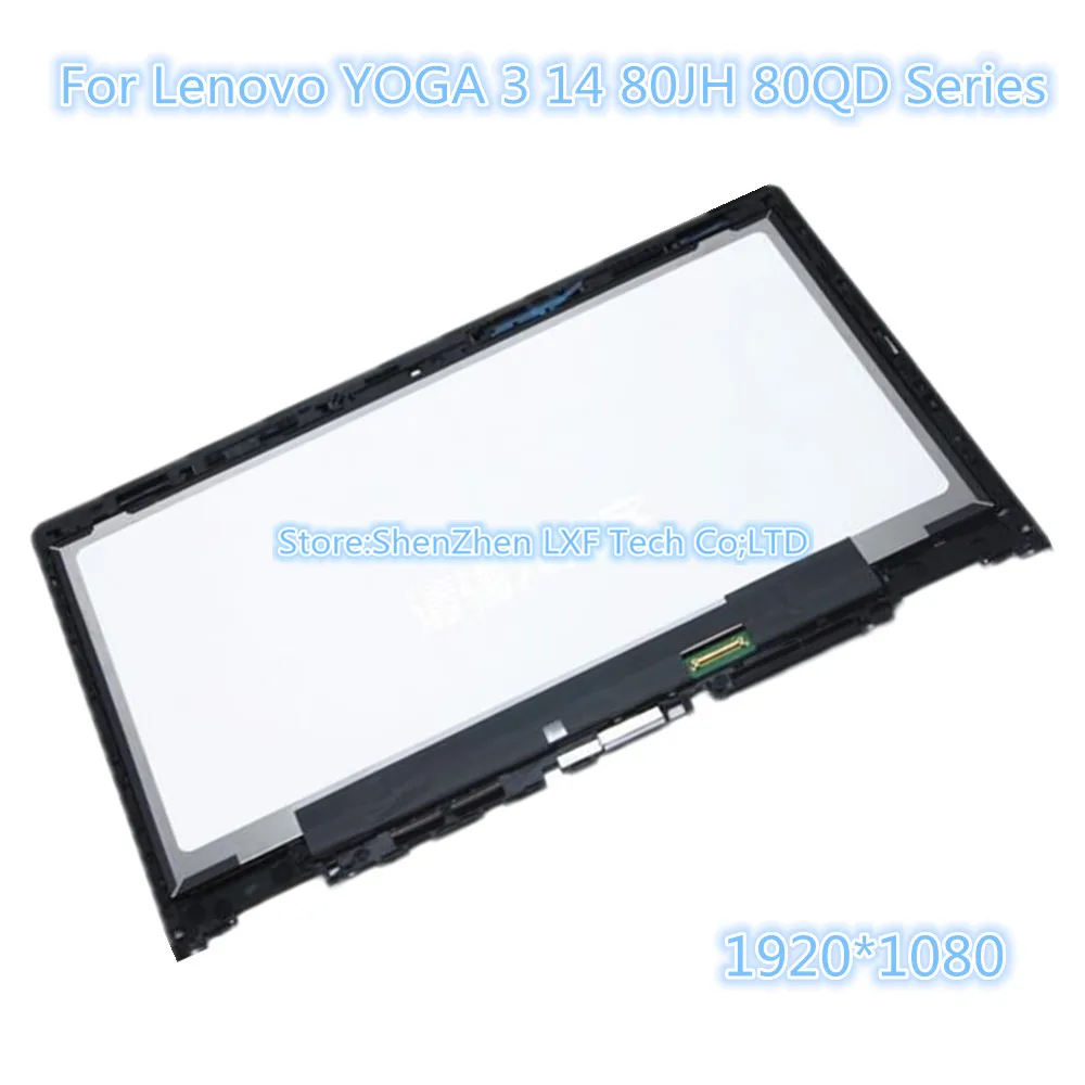 Imagem -02 - Original 14.0 para Lenovo Yoga 14 Yoga 70014isk Tela Lcd Montagem de Toque 5d10h35588 1920x1080 Fhd