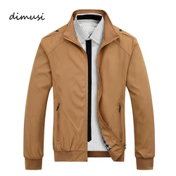 DIMUSI Men's Bomber Jackets Spring Autumn Mens Sportswear Stand Collar Windbreaker Coats Male Hip Hop Streetwear Jackets 5XL