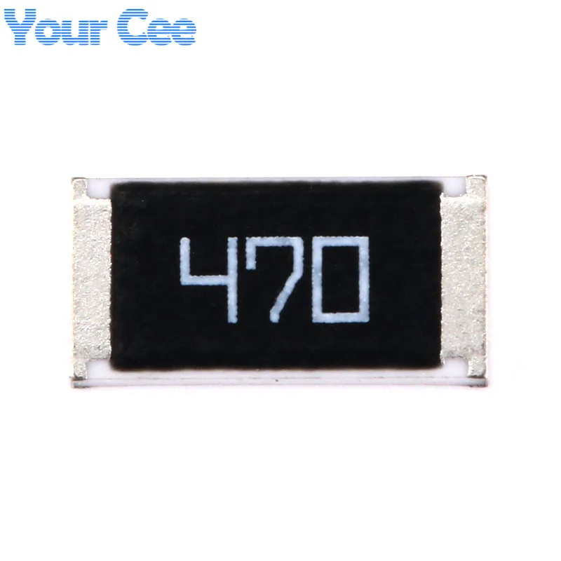 100pcs/10pcs 47ohm 2512 SMD Chip Resistor 47 ohm 47R 470 1W 5% Passive Components Resistance