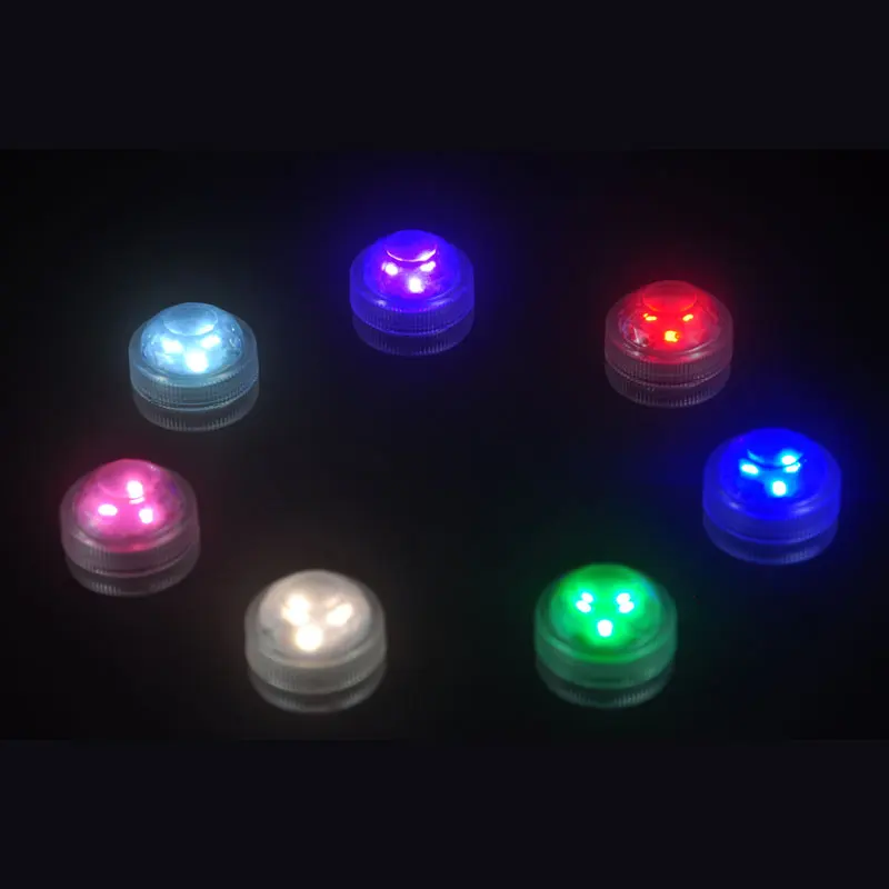 12pcs/lot LED submersible floralytes Remote controlled floral tea Light Candle w/timer controller RGB color-change Wedding Xmas