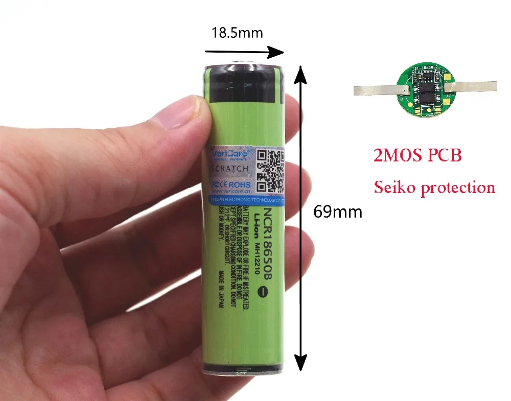 Imagem -06 - Bateria Li-lon Recarregável 100 Mah Bateria Original 18650 Ncr18650b com Pcb 3400 v Preço de Atacado 3.7