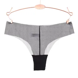 Sexy Ultrathin gauze  Lingerie Women Underwear Tanga Briefs Female Hollow Hipster Seamless Transparent Lace Panty 1pcs AC40