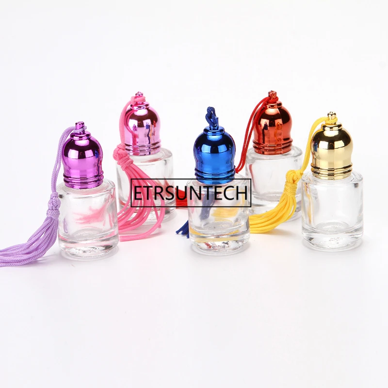 

4ml Glass Perfume Bottles With Roll On Empty Cosmetic Essential Oil Vial For Traveler With glass Ball F1859