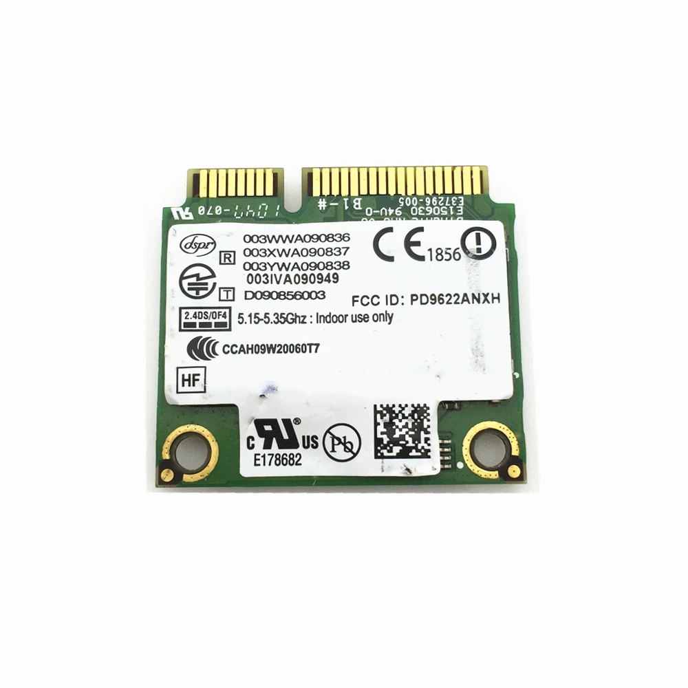 Wireless card Centrino Advanced-N + WiMAX for Intel 6250 Wireless MINI PCI-E Dual Band Card 622ANXHMW 802.11a/b/g/n 300 Mbps