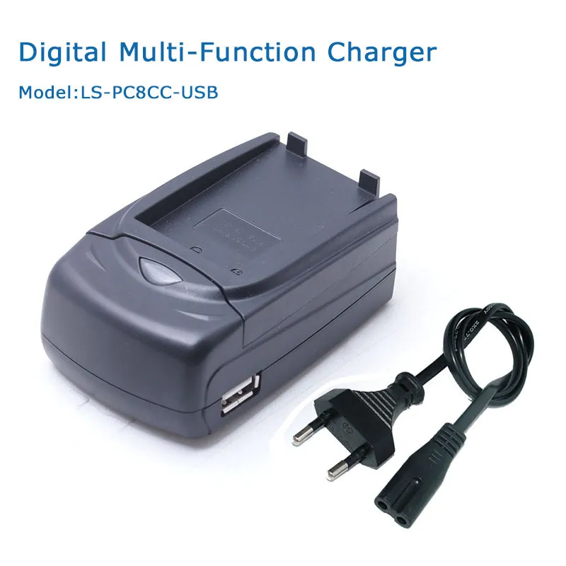 LVSUN كاميرا رقمية كاميرا بطارية لأجهزة سامسونج BP85A BP-85A BP85A شاحن سيارة مع منفذ USB + محول سلك الطاقة للتغيير