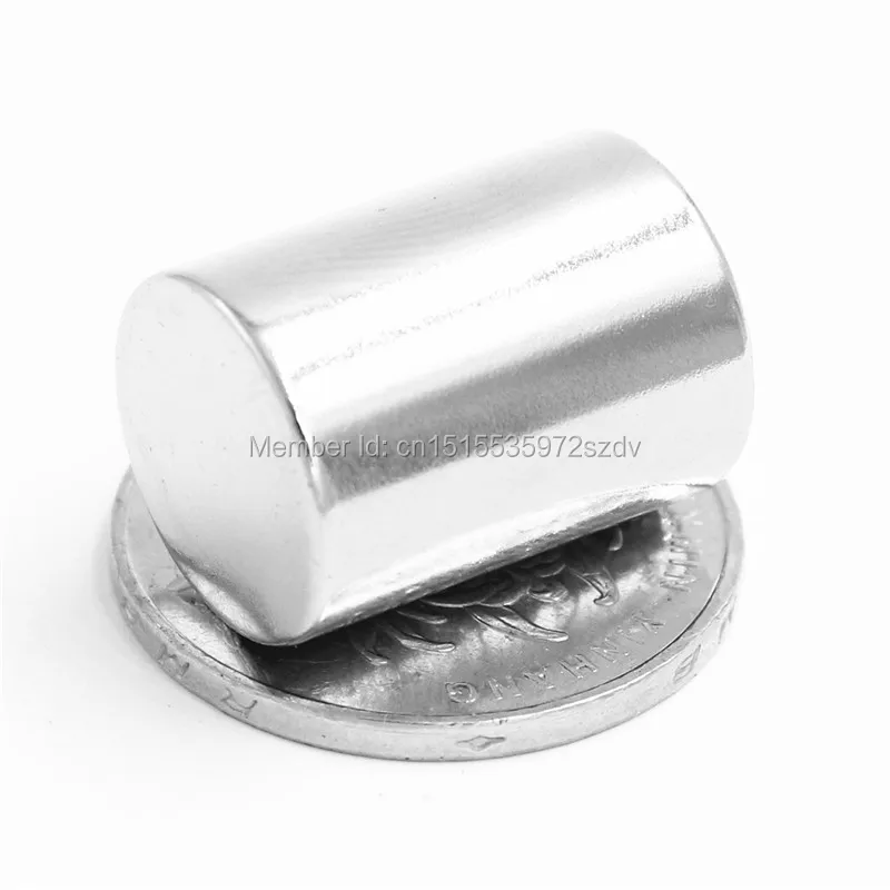 

50pcs Strong Round Dia 15mm x 20mm N35 Rare Earth Neodymium Magnet Art Craft Fridge 15x20mm