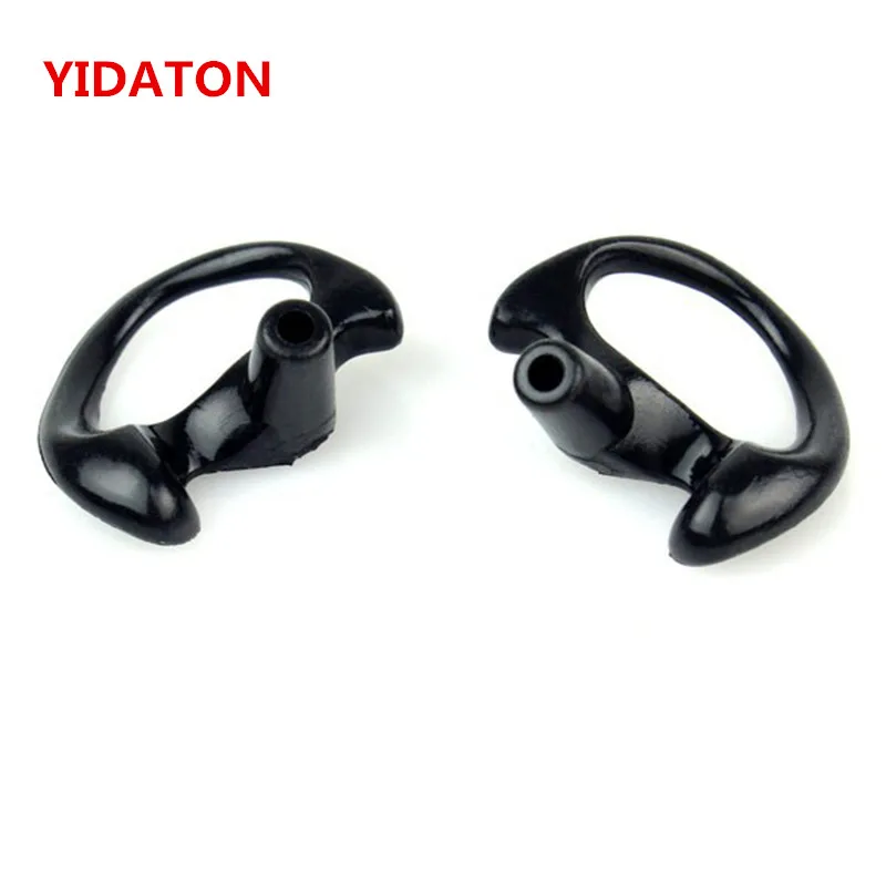 10 Pairs Black Silicone Soft Earbud Covert Acoustic Tube Middle for Ham Radio Walkie Talkie Universal for two way radio