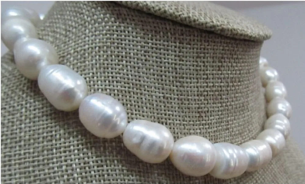 new Style HOT 11-13MM AAA NATURAL WHITE SOUTH SEA PEARLS NECKLACE18 INCH